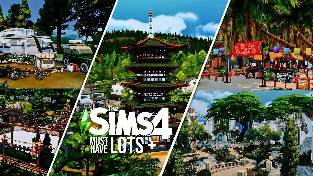 MORE UNIQUE SIMS 4 LOTS TO ADD TO YOUR GAME + REALISTIC GAMEPLAY + LINKS