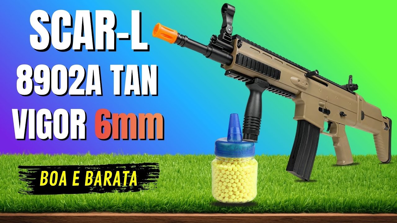 Rifle Airsoft Spring Scar-L 8902A Tan Vigor 6mm vale a pena? Veja antes de comprar em 2026!