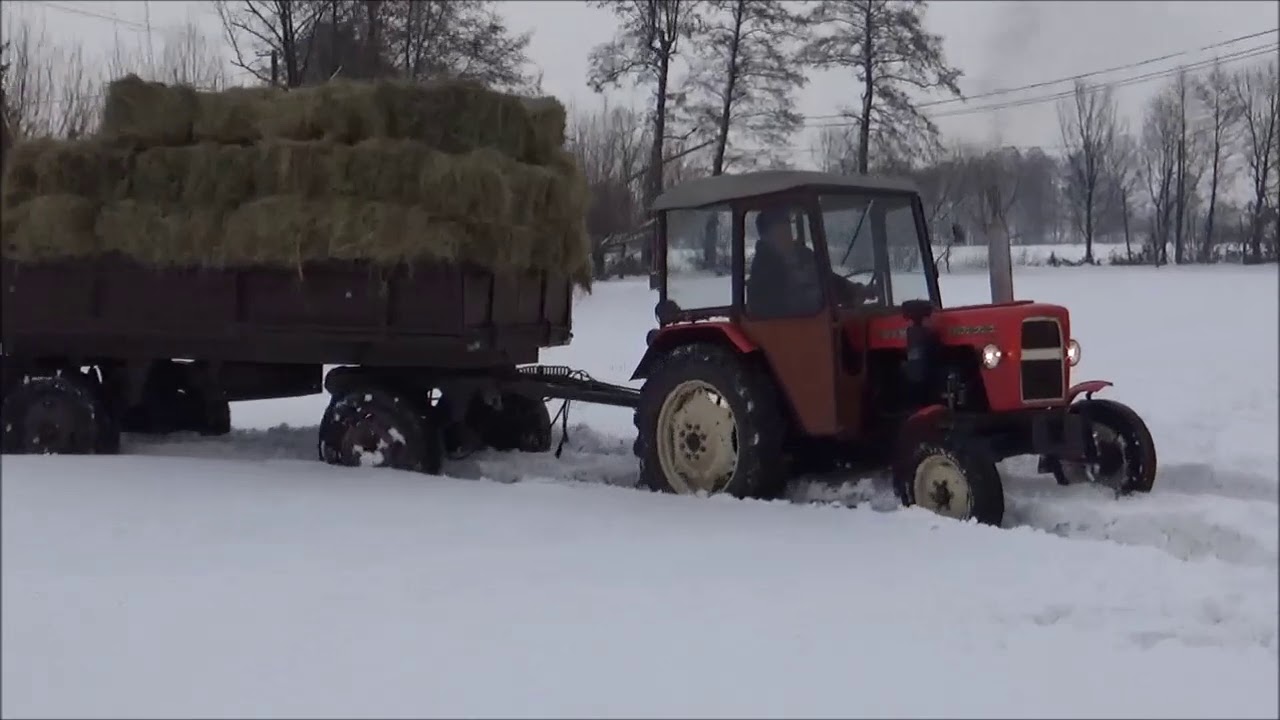 Zima, Ursus C-330, Nissan Patrol /cz1/ - Siano Noworoczne 01.2019