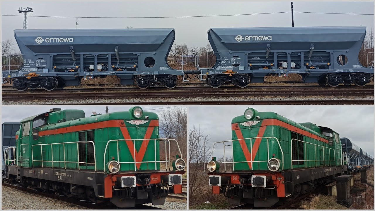 SM42-2090 Captrain z wysyłką nowych wagonów Faccns Ermewa na stacji Świdnica Przedmieście | PŚ #353