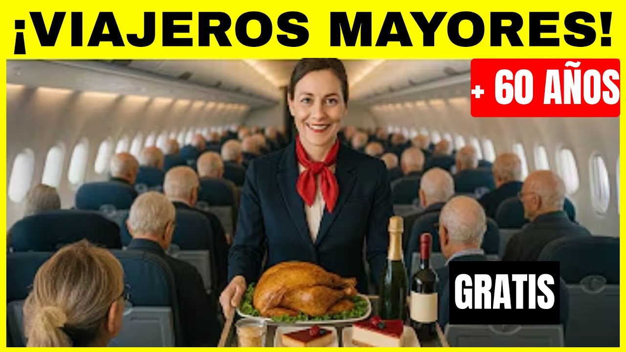 15 Cosas GRATIS que los Adultos Mayores Pueden Pedir en un Avi&oacute;n