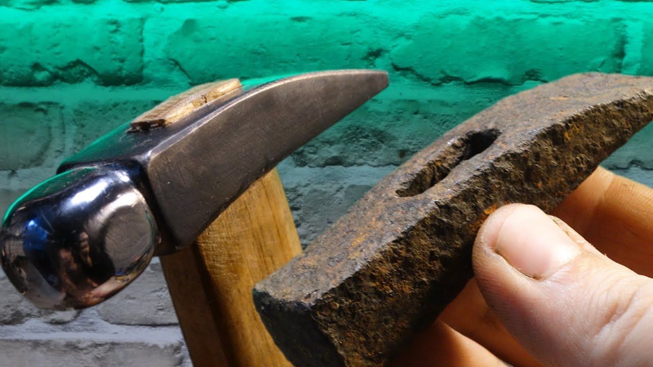 Antique tools restoration. Old Hammer Restoration. @TimeReseT.