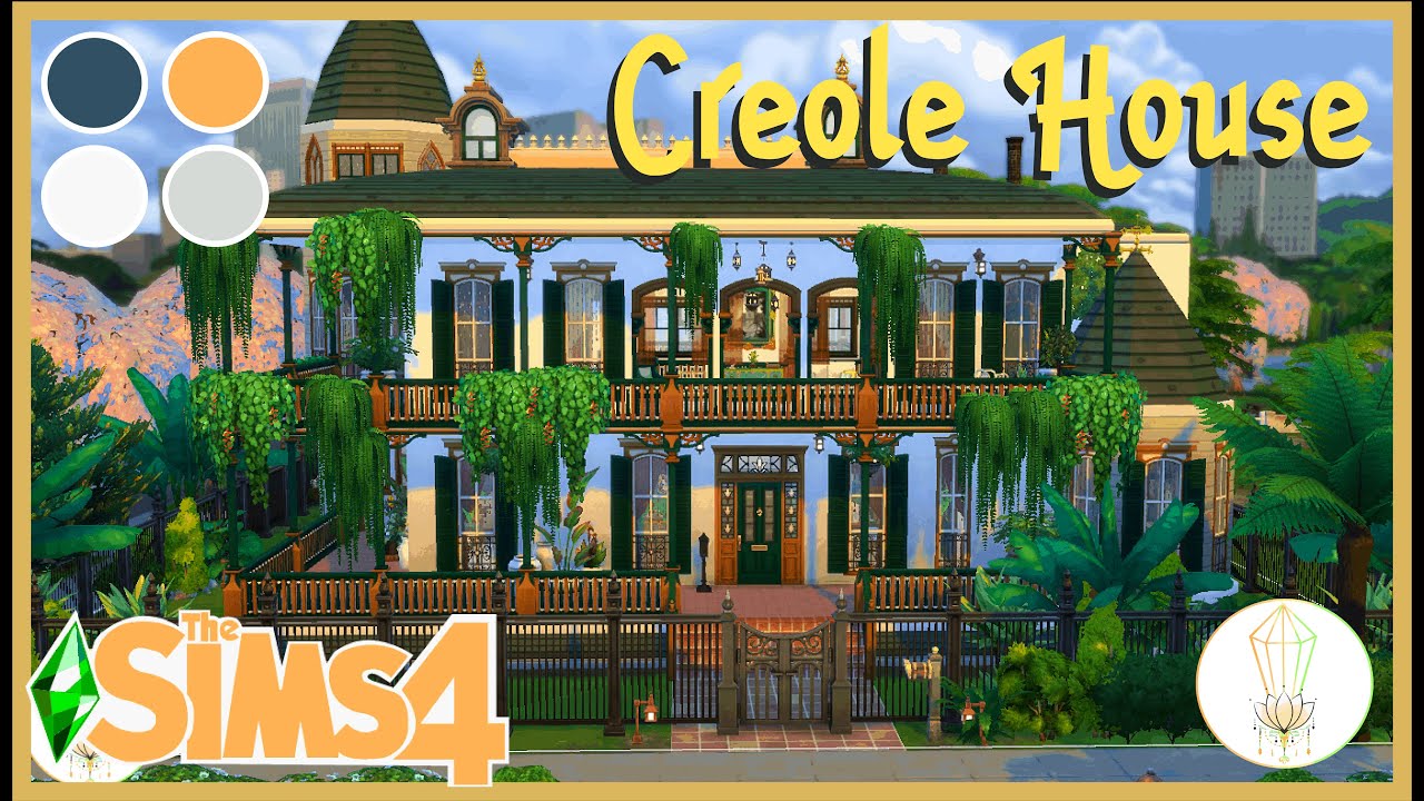 Creole House 🔮 | + CC | SpeedBuild | Stopmotion | The Sims 4💚