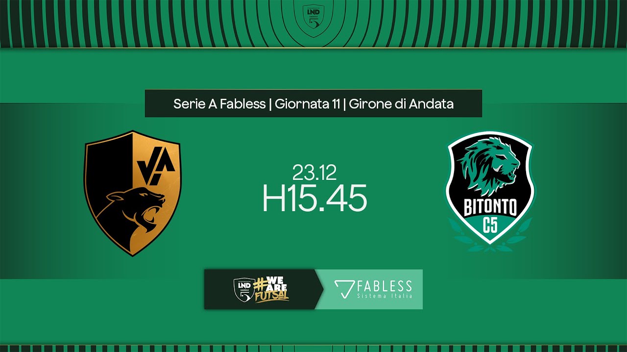 VIP-Bitonto 1-9 | 11ª giornata | Serie A Fabless 2024/2025