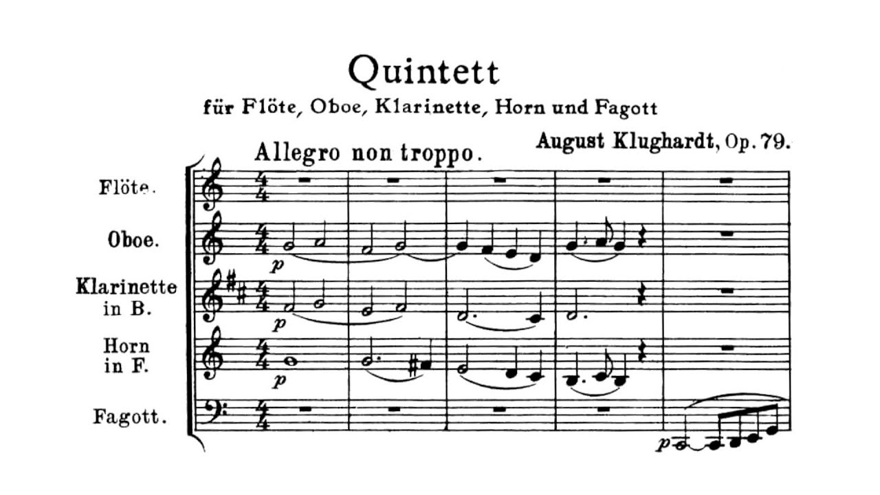 August Klughardt – Wind Quintet