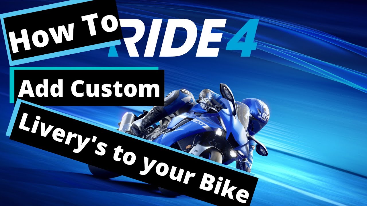 Ride 4  How to Do custom Decals And Apply it.