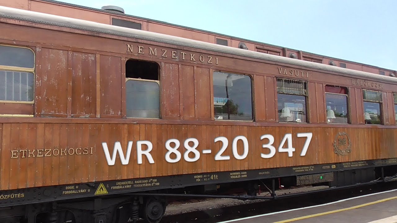 Vasúti személykocsi Máv Nosztalgia Orient étkezőkocsi WR 88-20 347