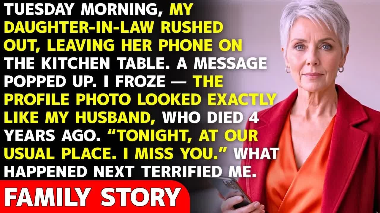 Tuesday Morning, A Message From My Dead Husband Popped Up On My DIL’s Phone — What Happened Next