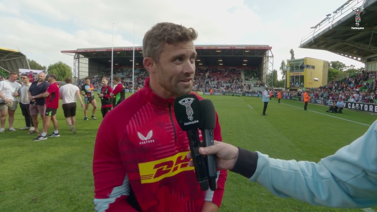 Leigh Halfpenny says goodbye to The Stoop in final Harlequins home game of the season 👏