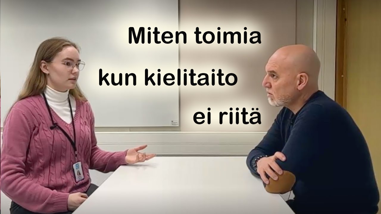 Opi työelämän suomea - Miten toimia kun kielitaito ei riitä