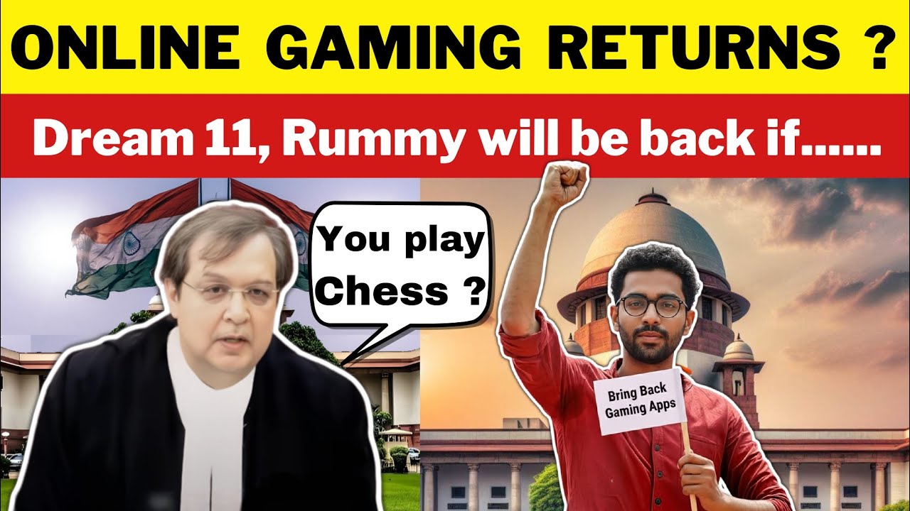 SC on Online Gaming Ban Act, it will be back but only if.......? #supremecourtofindia #dream11