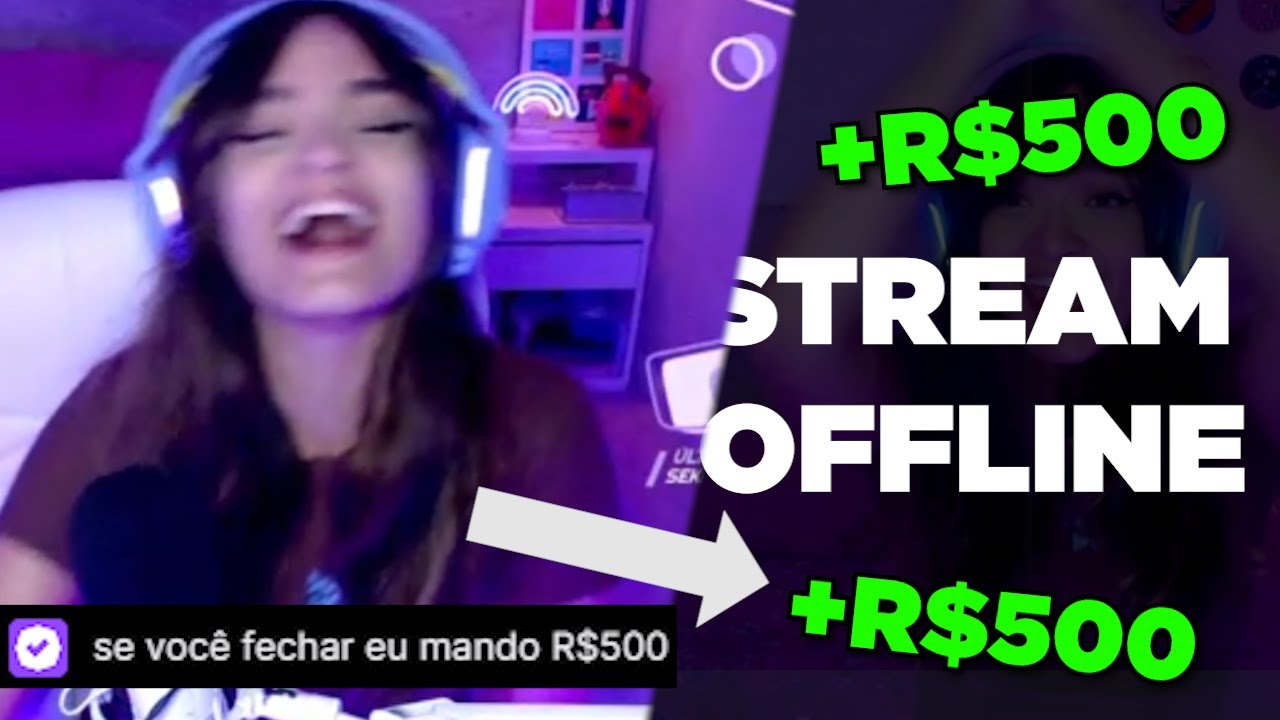 Doando pro streamer se ele fechar a live
