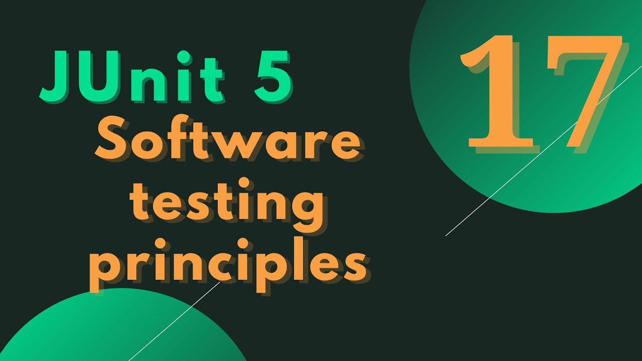 #17 - JUnit 5 Tutorial-  Software testing principles