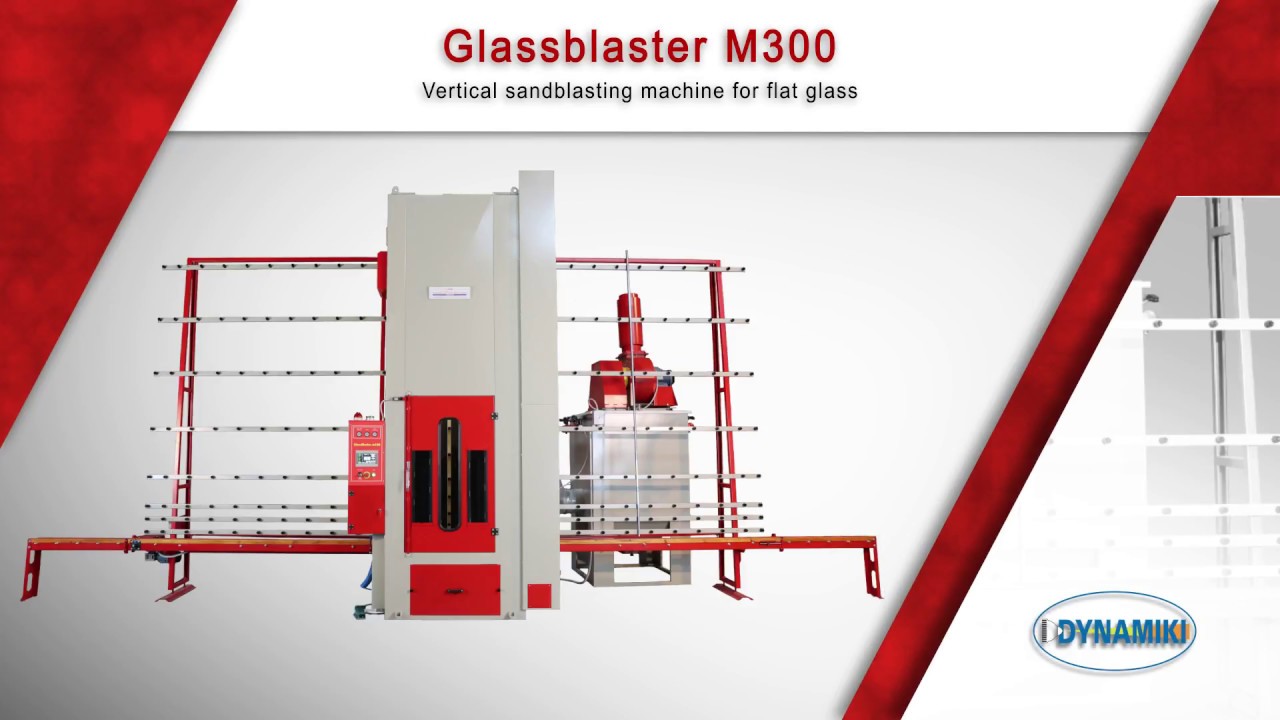 GlassBlaster M300 - Vertical Sandblasting Machine for Flat Glass
