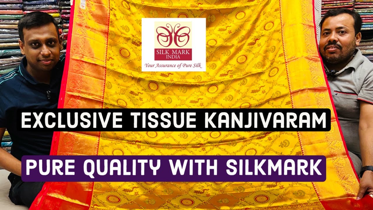 💯% PURE TISSUE KANJIVARAM | HUGE STOCK | DESIGNER COLLECTION | WITH SILKMARK