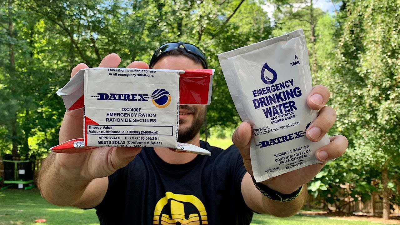 Tasting Emergency Rations | DATREX Bars and Water