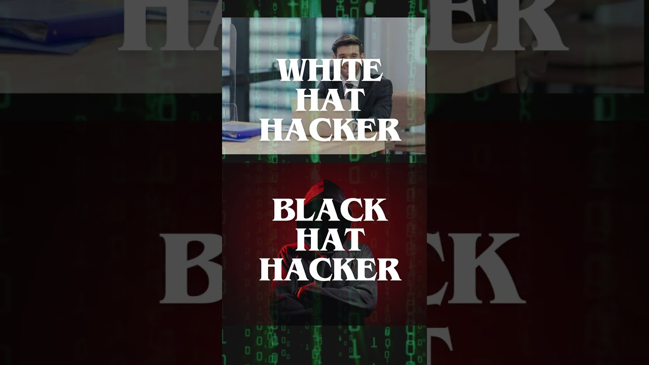 #003 Hacker Types Explained! | White Hat vs Black Hat vs Grey Hat in 60 Sec #cybersecurity
