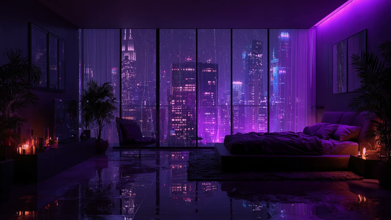 Gentle Rain in NYC at Night City Sounds for Deep Sleep Anxiety Relief and Peaceful Relaxation