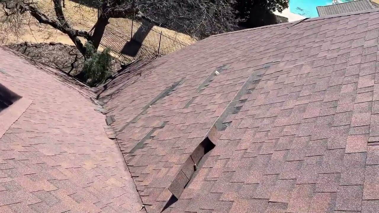 Roof Inspection in Denton, Texas | Steep & Tall Roof Evaluated for Wind Damage After Storm
