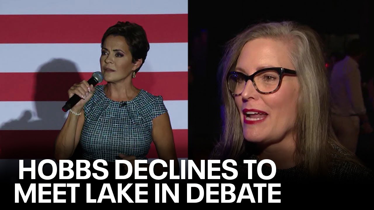 Hobbs declines to meet Lake in live Arizona governor debate