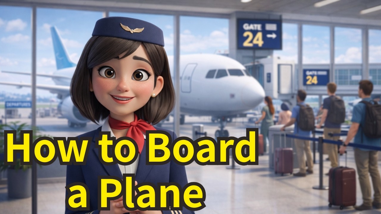 Airport English - Slow and Easy English For Beginners