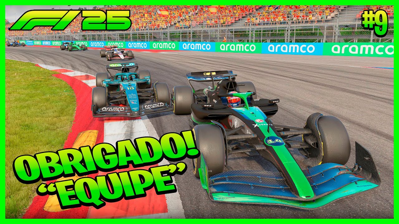 F1 25 MY TEAM #9 — Um ERRO que mudou TUDO no GP da Espanha! 🏁🔥