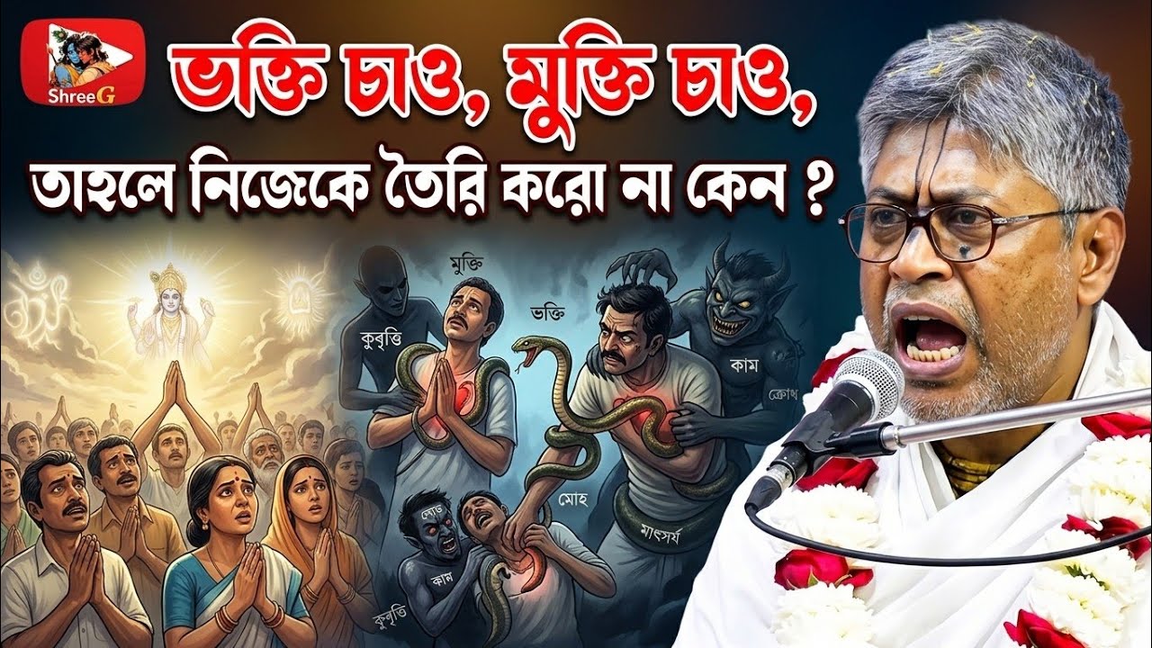ভক্তি চাও, মুক্তি চাও, তাহলে নিজেকে তৈরি করো না কেন? 🟢# #বিল্লমঙ্গল_দাসের_ভাগবত_পাঠ #ভাগবত_পাঠ_2026 