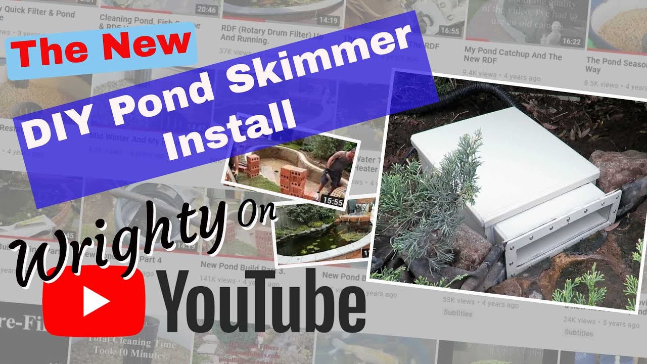 DIY Pond Skimmer Installed & Running.