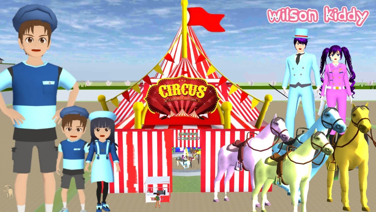 Yuta dan Polisi Sakura Tangkap Pencuri Bayi Kuda di Sirkus Sakura | Sakura Simulator | Wilson Kiddy
