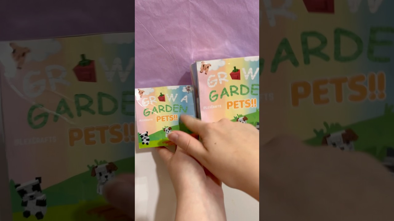 Grow a Garden PETS! 🐶🍎 #roblox #growagarden #unboxing #papercraft