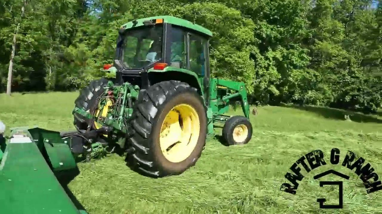 Mowing the 2nd hay field of the year