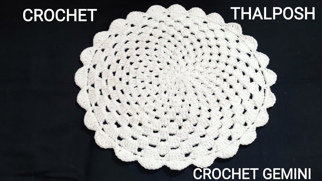 Crochet Thalpos | Thaliposh Pattern | Woolen Thalpos Ke Designs | Crosia Thalpos in Hindi | #Mandala