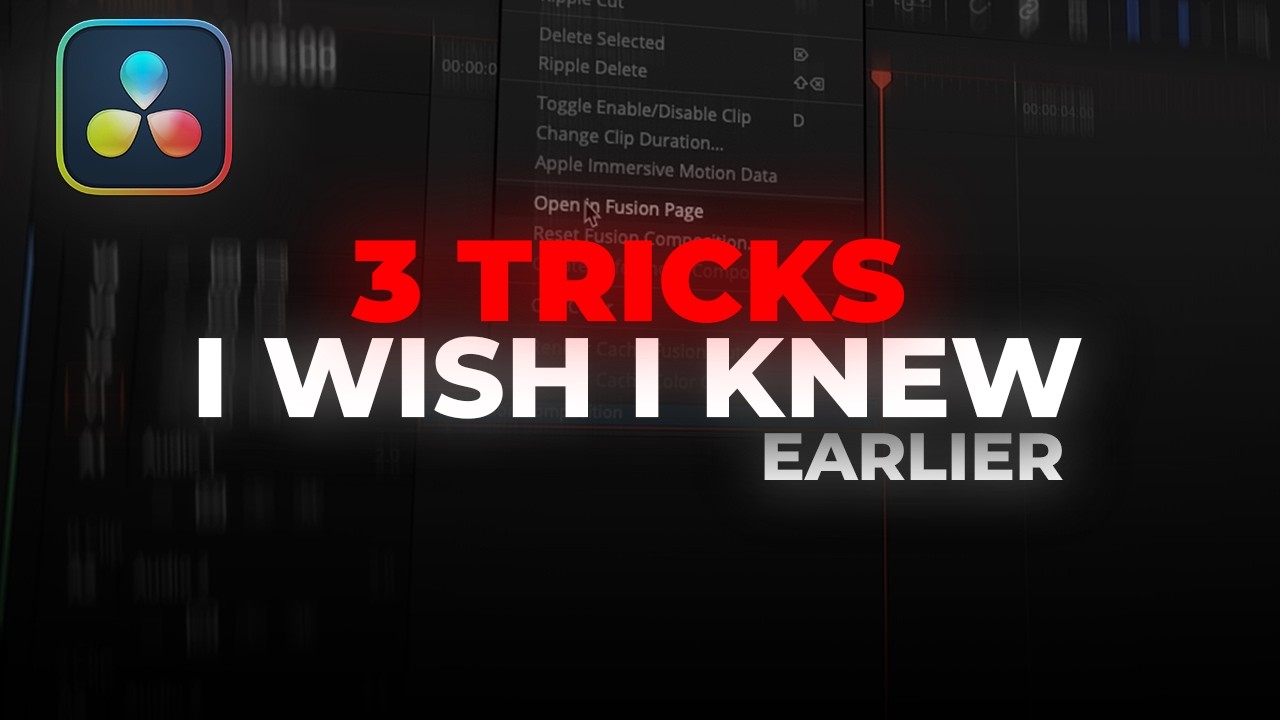 3 Resolve Hacks That Instantly Speed Up Your Workflow
