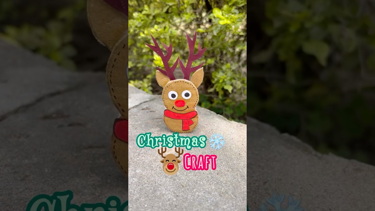 5 MINUTES CHRISTMAS CRAFT ❄️🌲#diy #craft #christmascrafts #youtubeshorts #viralshorts #recyclecraft