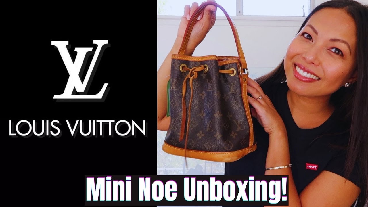 Unboxing vintage, discontinued  Louis Vuitton Mini Noe 💕💕💕