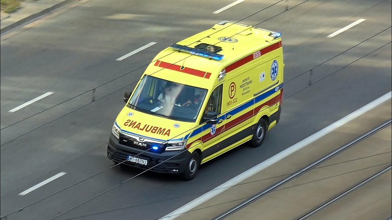 Alarmowo: Ambulans (P) - ZRM W01-322  - MAN TGE/AMZ - Meditrans Warszawa