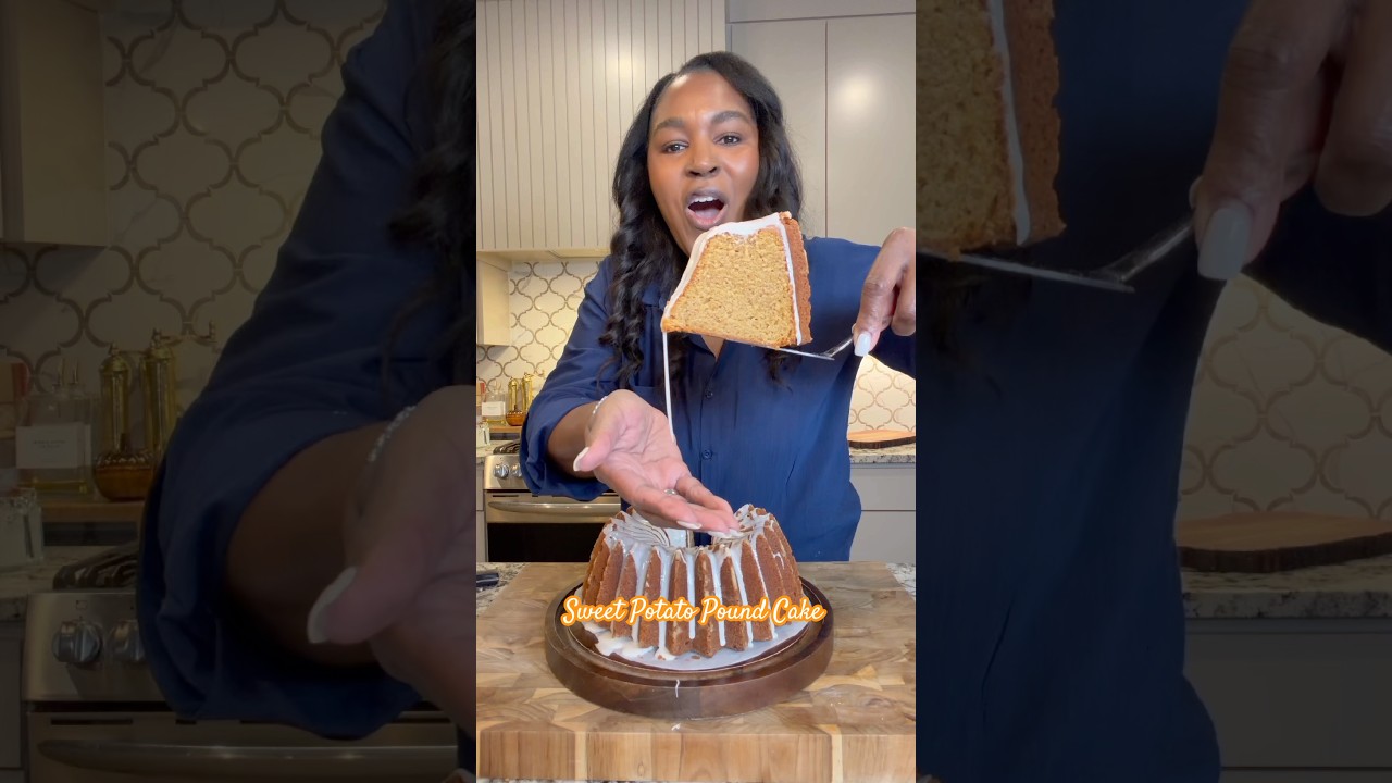 Sweet Potato Pound Cake #recipe #sweetpotatopoundcake #homemadepoundcake #cookingtutorial