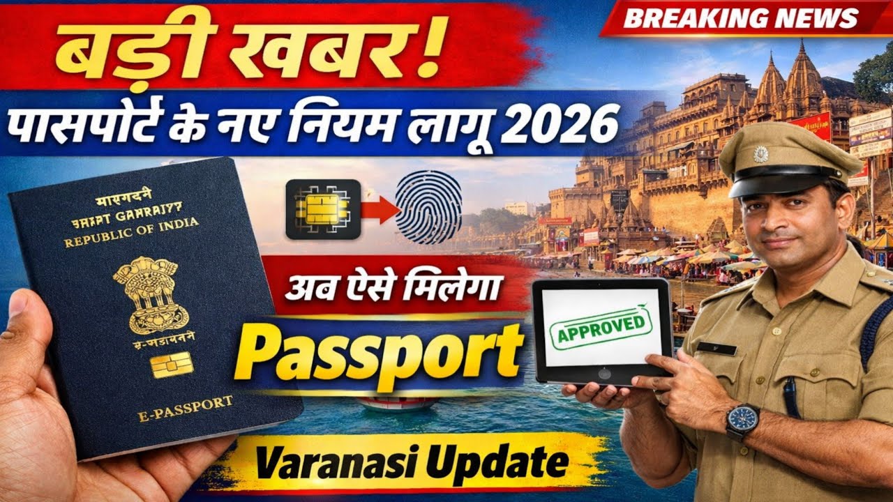 पूरा बदल गया पासपोर्ट का नियम अबऐसे बनेगा आपका पासपोर्ट  Varanasi Passport Office Latest Update 2025