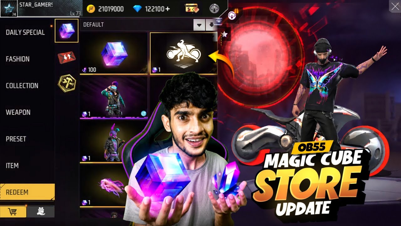 OB55 MAGIC CUBE STORE UPDATE 🔥 Free Fire Max
