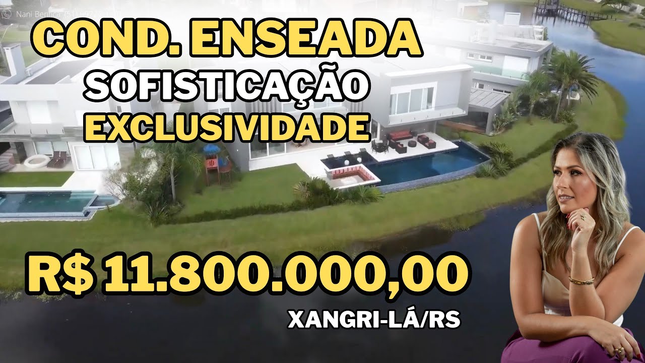 LINDA MANSÃO NO CONDOMÍNIO ENSEADA, em Xangri-lá/ RS