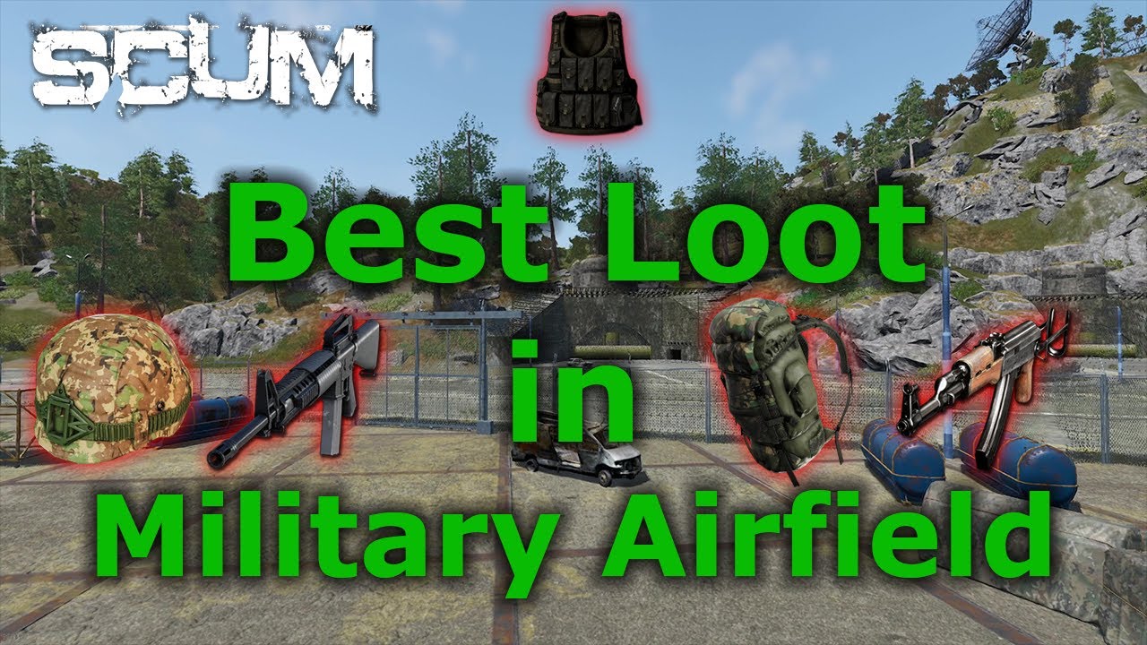 Найдите БЕЗУМНУЮ добычу на военном аэродроме в SCUM (аэродром D4)