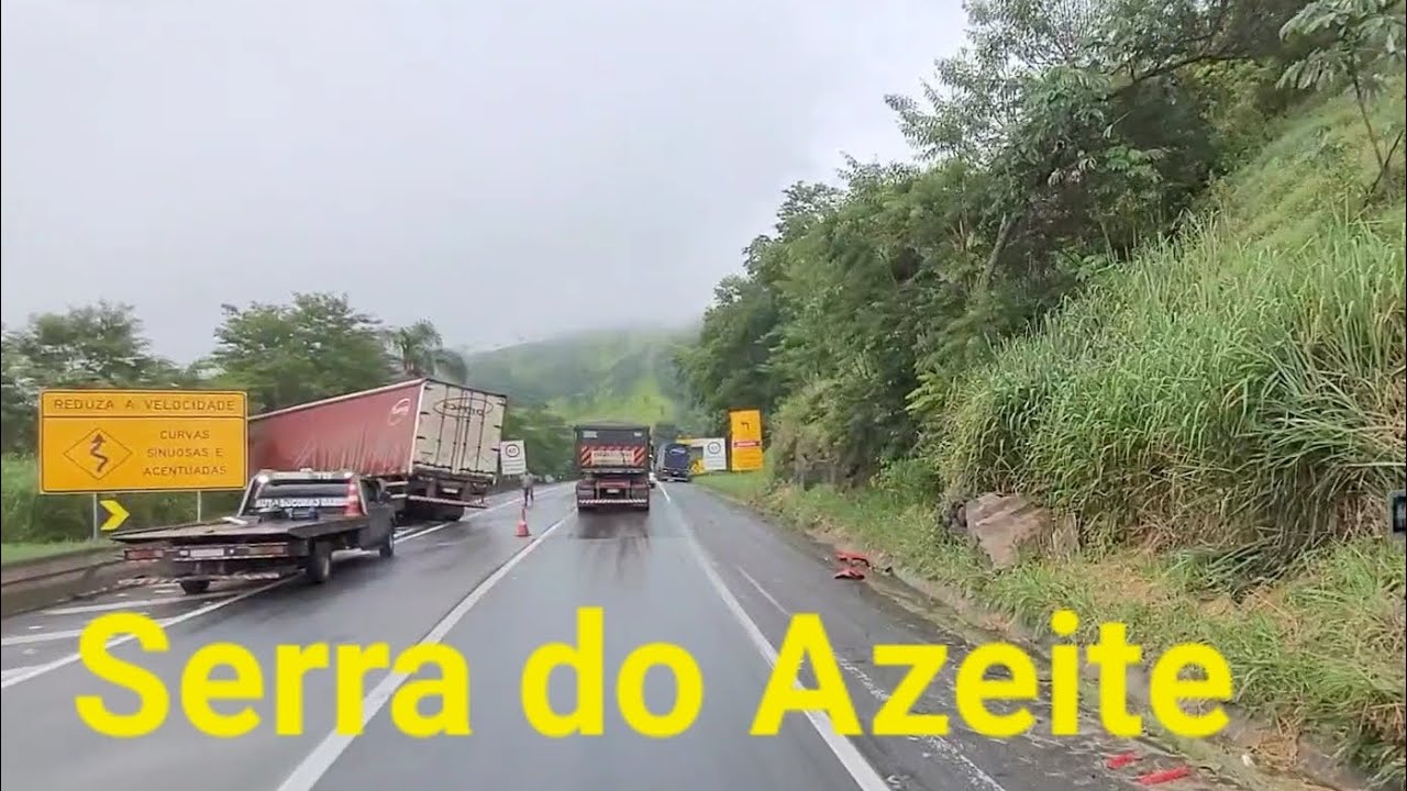3 acidentes na Serra do Azeite,  rodovia Régis Bitencourt Cajati SP 