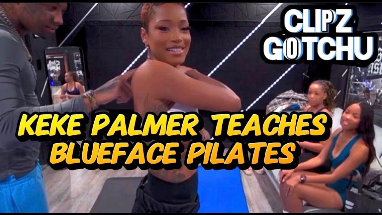 KEKE PALMER AND BLUEFACE DOES PILATES #kekepalmer #blueface #viralvideo