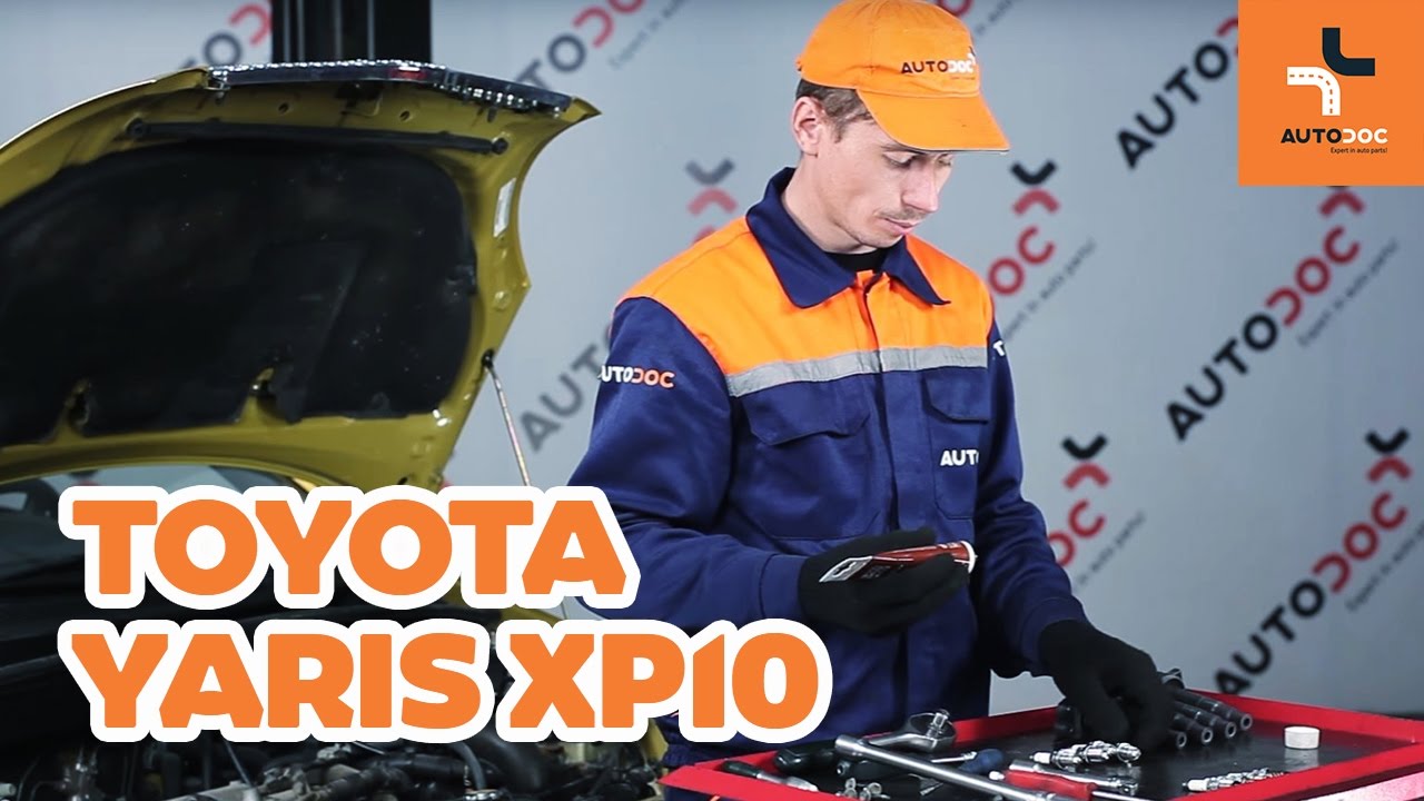 Kuinka vaihtaa sytytystulpat TOYOTA YARIS XP10 -merkkiseen autoon OHJEVIDEO | AUTODOC