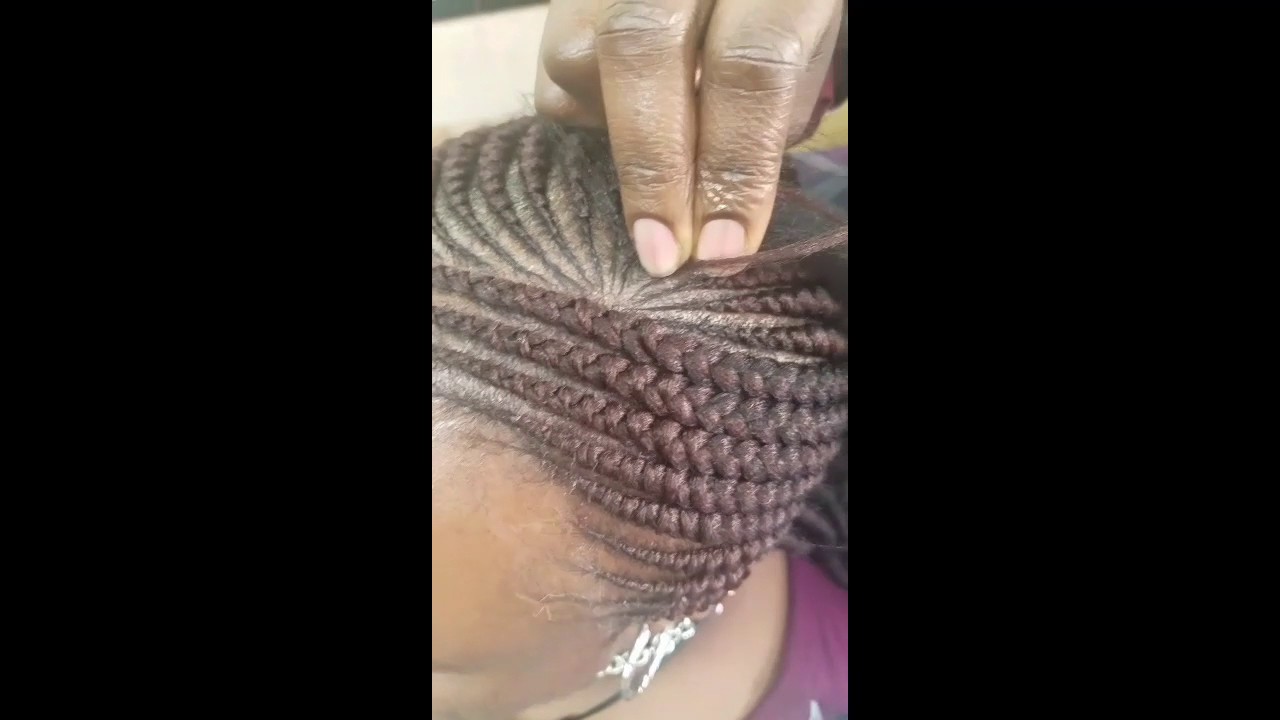 Install Ghana Braids w/ Natural Hair