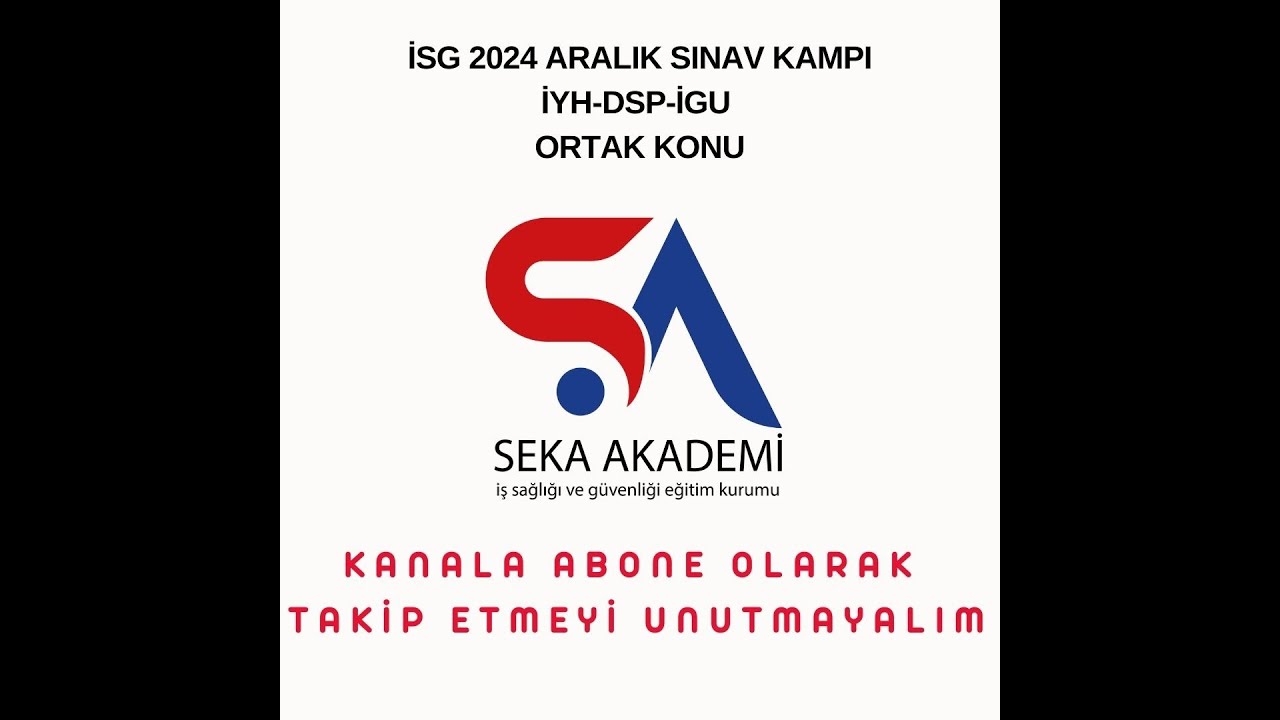 SEKA AKADEMİ VE TEMA AKADEMİ ARALIK 2024 SG SINAVINA HAZIRLIK KAMPI 3.GÜN 1.KISIM