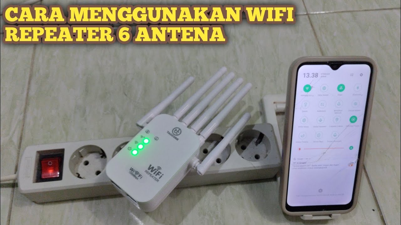 Cara menggunakan wifi repeater 6 antena 