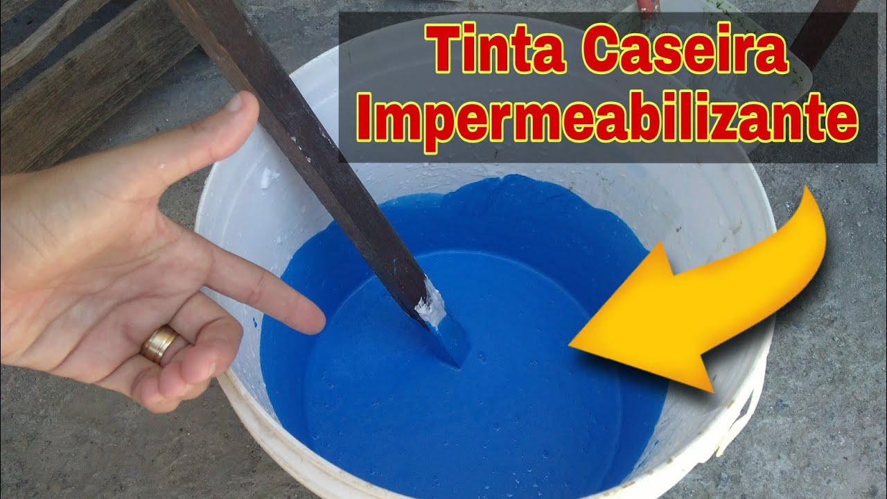 Como fazer tinta caseira - Tinta Caseira Impermeabilizante