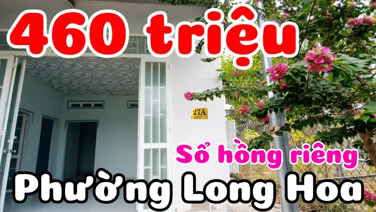Nhà nở hậu giá rẻ 460 triệu sổ hồng riêng đường 10m ở phường Long Hoa Tây Ninh cách đường nhựa 100m
