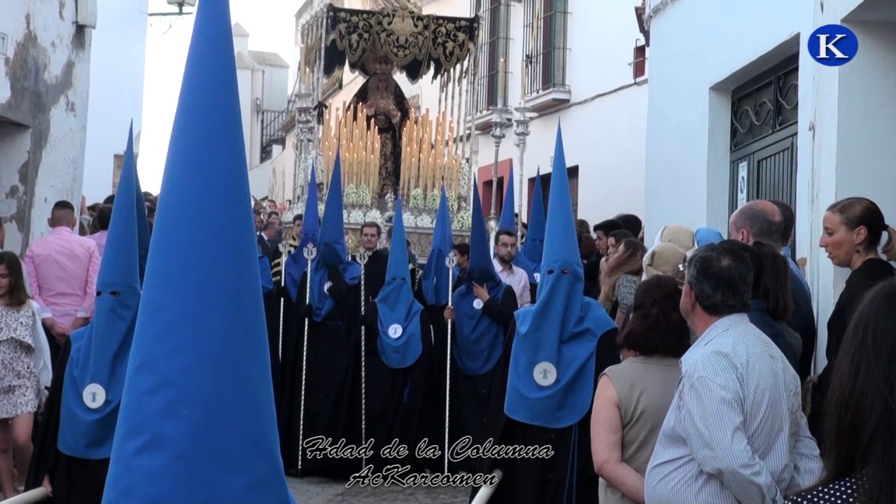 Hermandad de la Columna - Semana Santa en Carmona - Palio en calle Calatrava